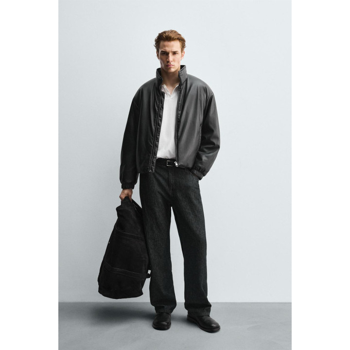 СТЕГАНАЯ КУРТКА ИЗ ИСКУССТВЕННОЙ КОЖИ