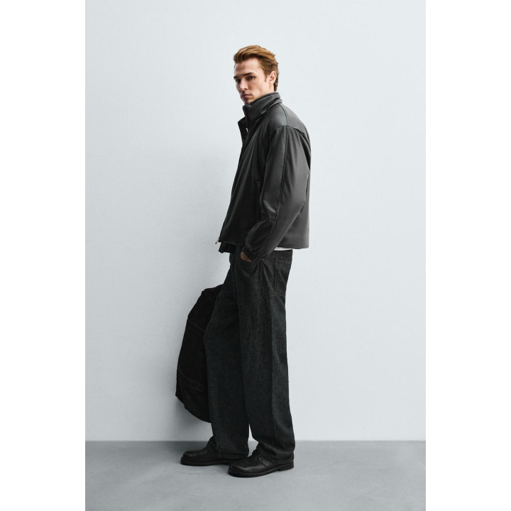 СТЕГАНАЯ КУРТКА ИЗ ИСКУССТВЕННОЙ КОЖИ