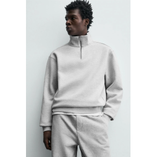 Толстовка с короткой молнией на четверть