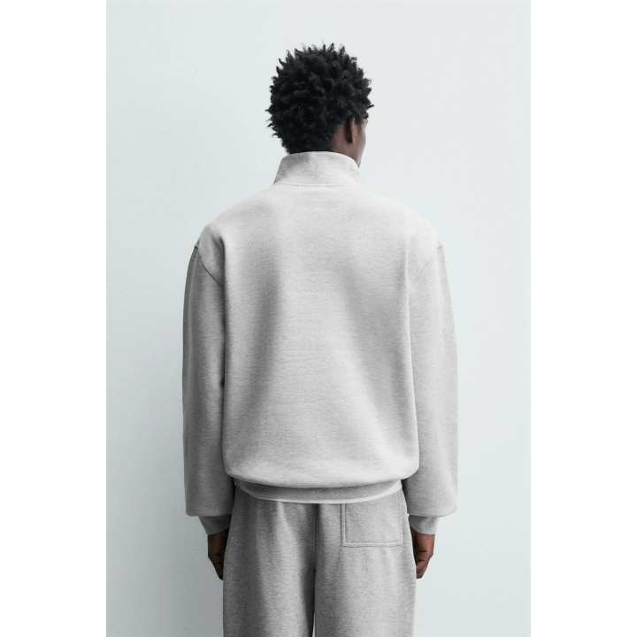 Толстовка с короткой молнией на четверть