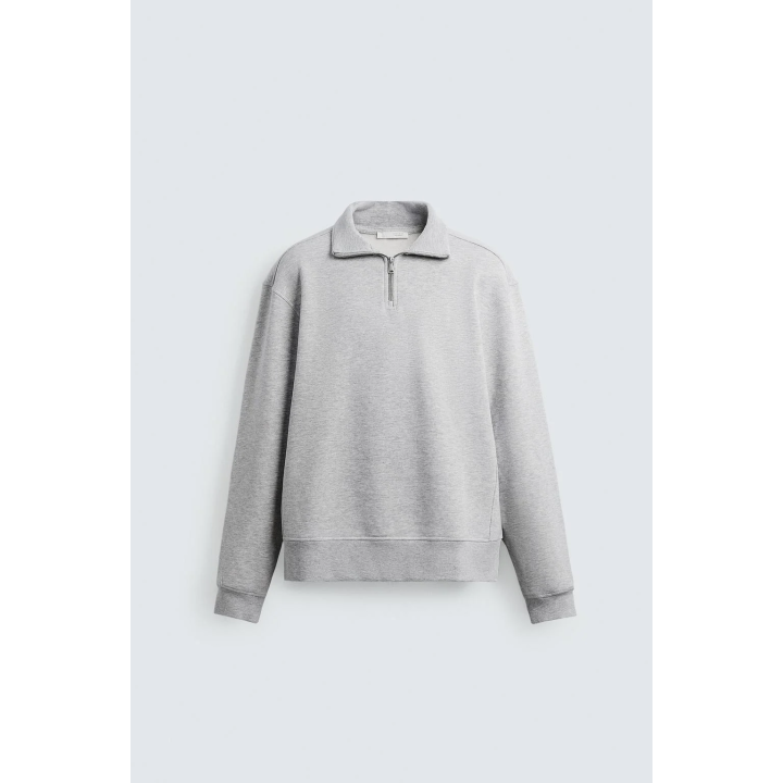 Толстовка с короткой молнией на четверть