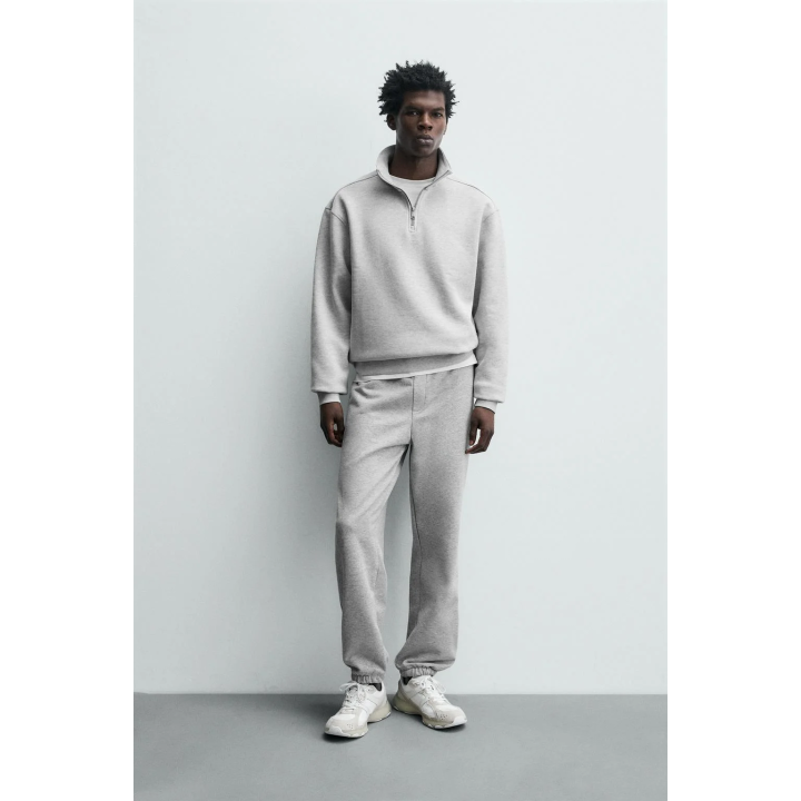 Толстовка с короткой молнией на четверть