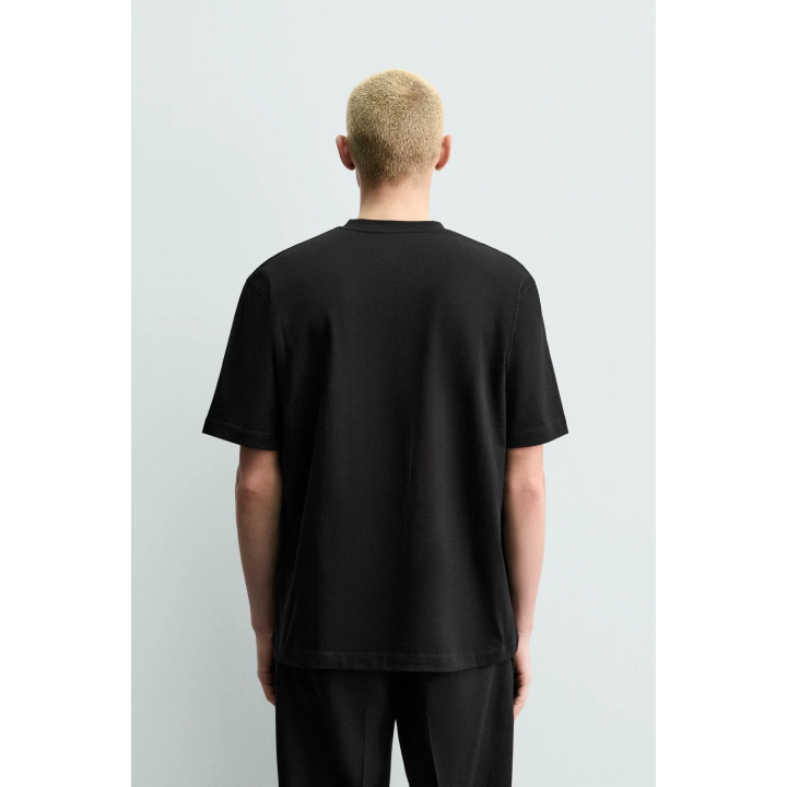 Футболка с коротким рукавом из плотного хлопка