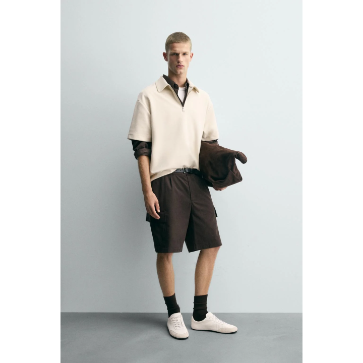 ПОЛО INTERLOCK С МОЛНИЕЙ