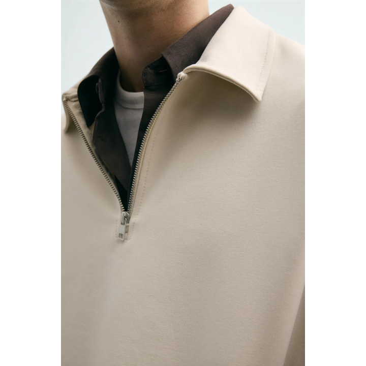 ПОЛО INTERLOCK С МОЛНИЕЙ