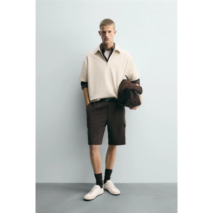 ПОЛО INTERLOCK С МОЛНИЕЙ