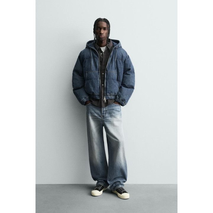 Джинсовая куртка с простежкой