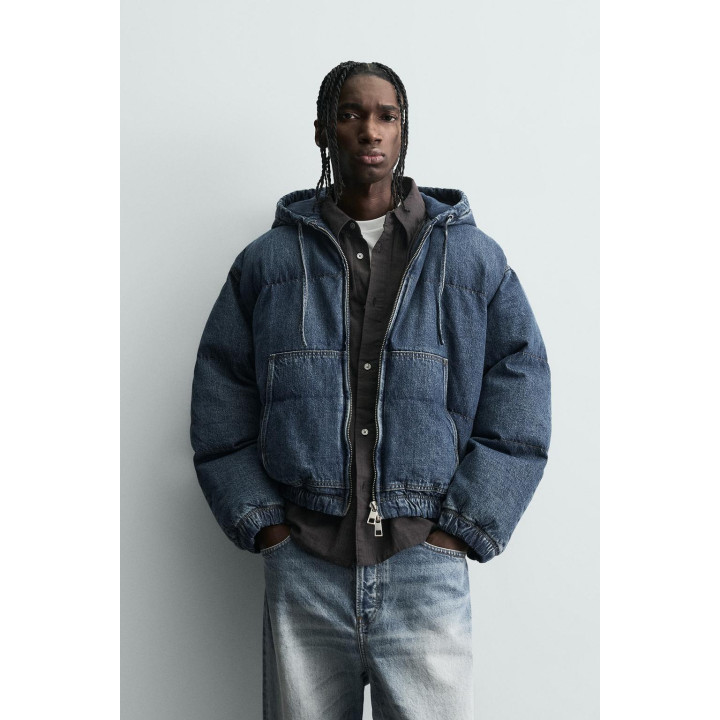 Джинсовая куртка с простежкой