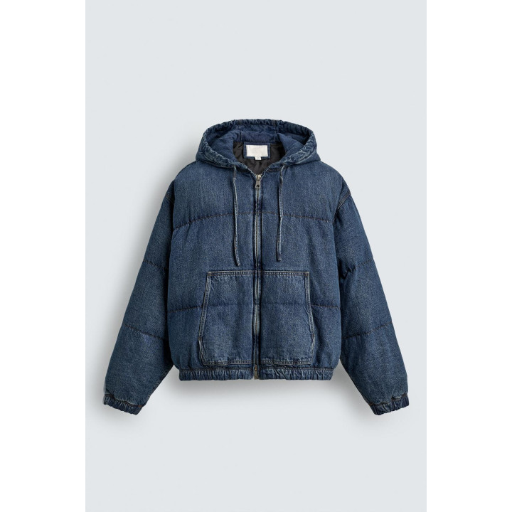 Джинсовая куртка с простежкой