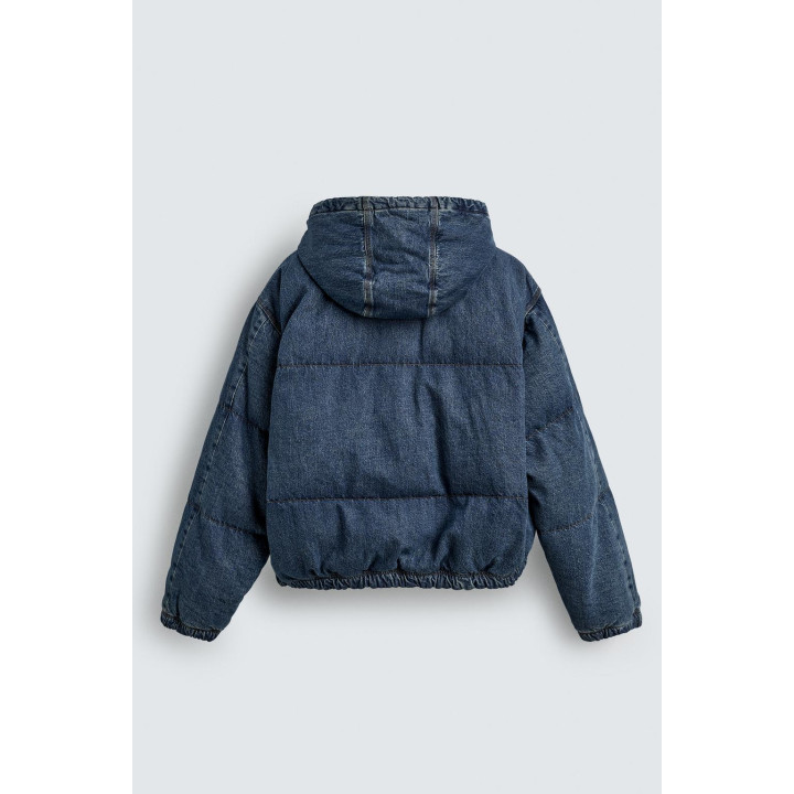 Джинсовая куртка с простежкой