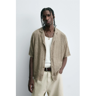 РУБАШКА ИЗ ТКАНИ С УЗОРОМ