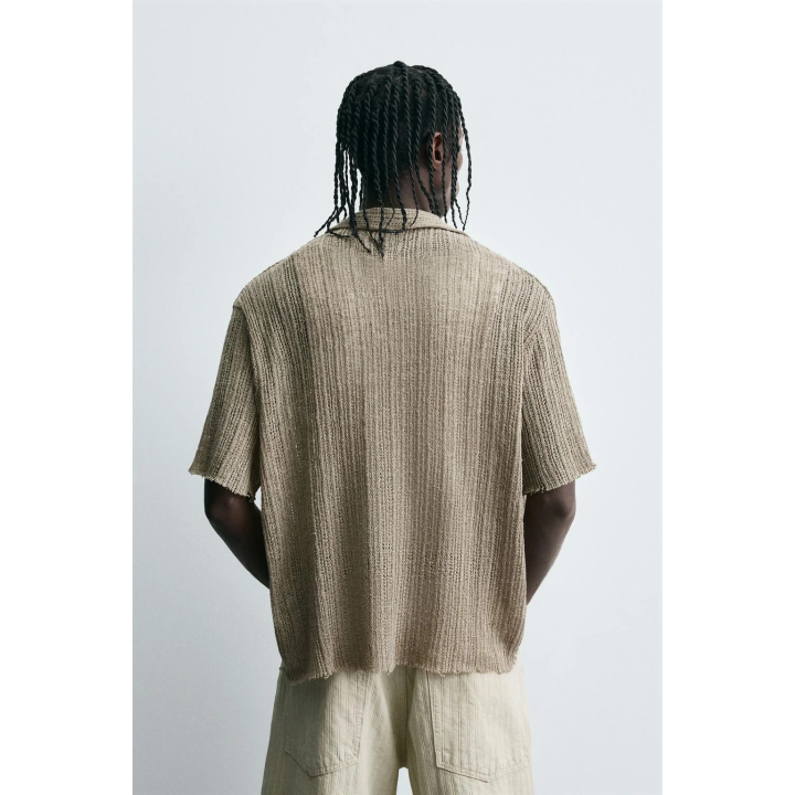 РУБАШКА ИЗ ТКАНИ С УЗОРОМ