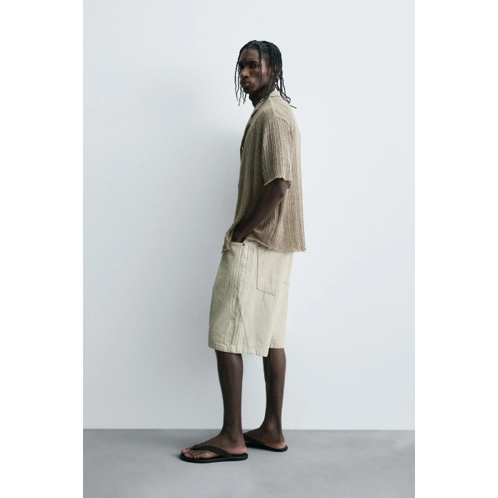 РУБАШКА ИЗ ТКАНИ С УЗОРОМ