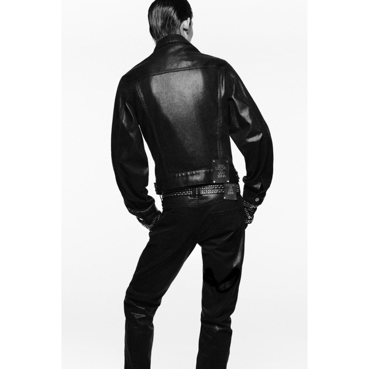 Джинсы slim fit с восковым покрытием ludovic de saint sernin x zara