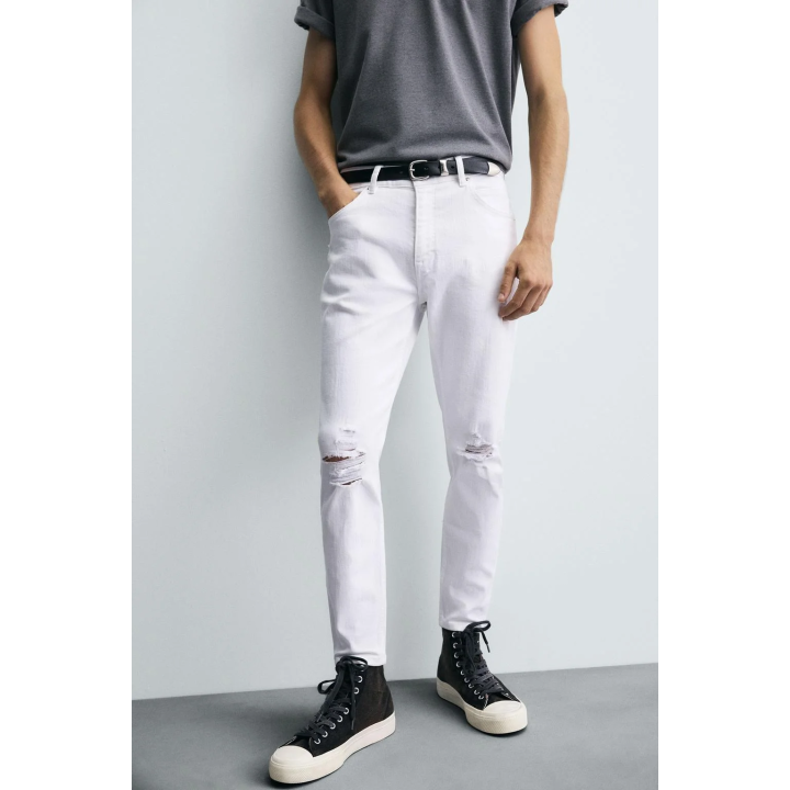 ДЖИНСЫ SKINNY FIT С РАЗРЕЗАМИ