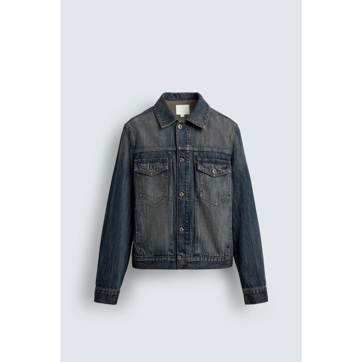 ДЖИНСОВАЯ УКОРОЧЕННАЯ КУРТКА