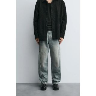 ДЖИНСЫ BAGGY FIT С ДЕКОРАТИВНОЙ СТРОЧКОЙ