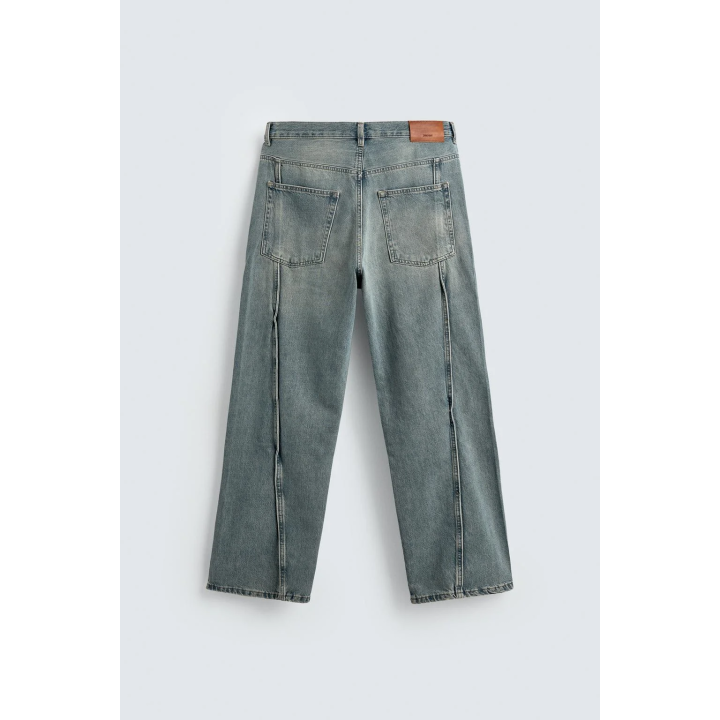 ДЖИНСЫ BAGGY FIT С ДЕКОРАТИВНОЙ СТРОЧКОЙ