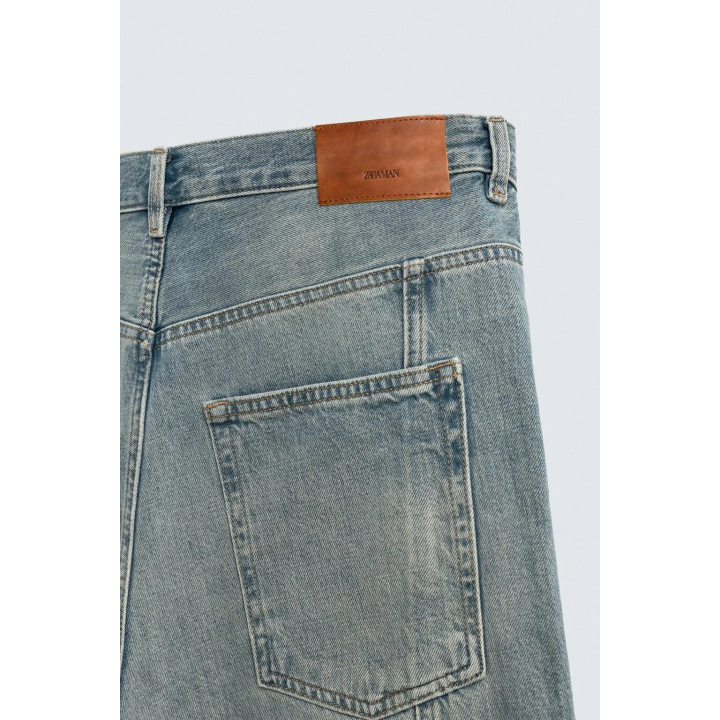 ДЖИНСЫ BAGGY FIT С ДЕКОРАТИВНОЙ СТРОЧКОЙ