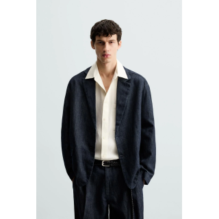 ДЖИНСОВЫЙ БЛЕЙЗЕР СВОБОДНОГО КРОЯ