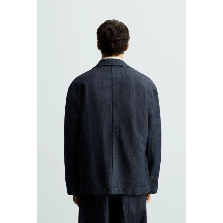 ДЖИНСОВЫЙ БЛЕЙЗЕР СВОБОДНОГО КРОЯ