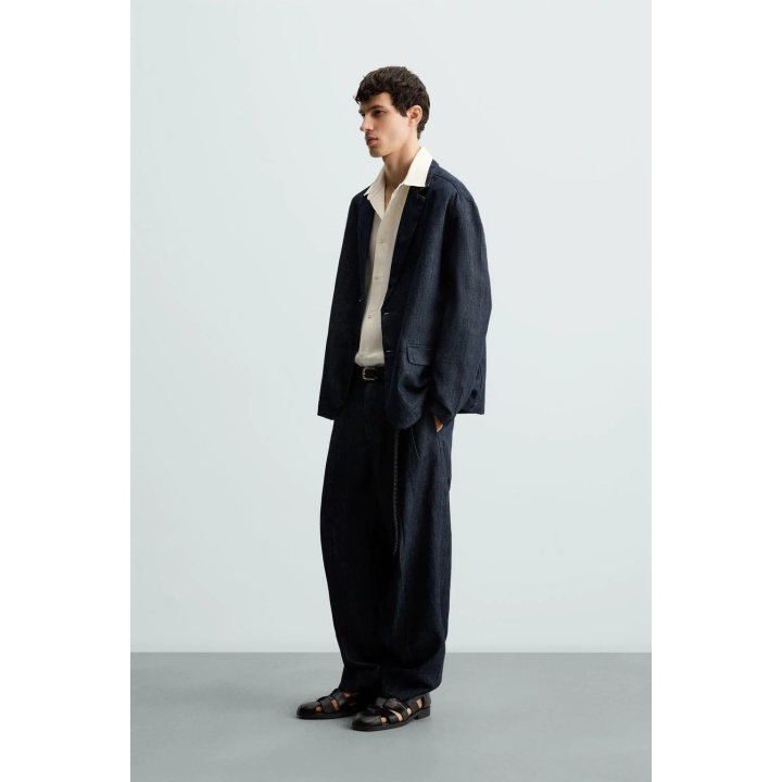 ДЖИНСОВЫЙ БЛЕЙЗЕР СВОБОДНОГО КРОЯ