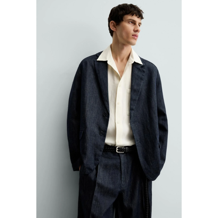 ДЖИНСОВЫЙ БЛЕЙЗЕР СВОБОДНОГО КРОЯ