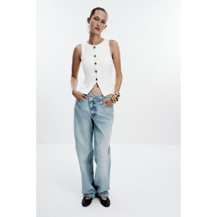 ТОП-ЖИЛЕТ С ПУГОВИЦАМИ