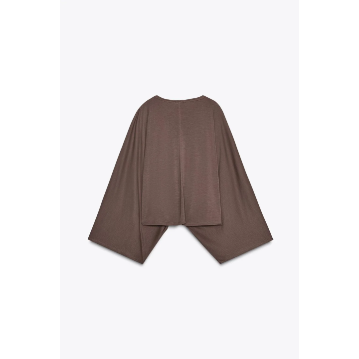 АСИММЕТРИЧНАЯ НАКИДКА ИЗ СТРУЯЩЕЙСЯ ТКАНИ