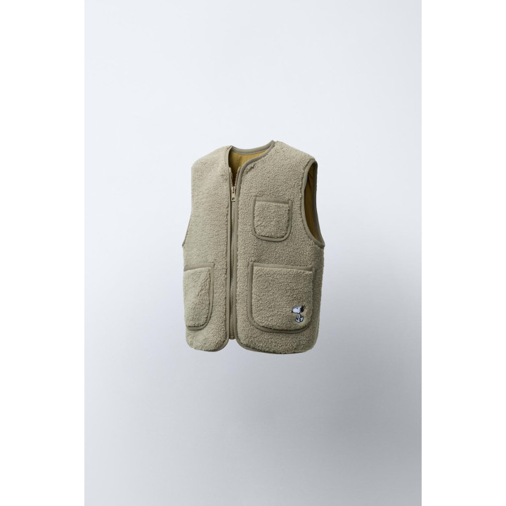 ЖИЛЕТ ИЗ ИСКУССТВЕННОЙ ОВЧИНЫ SNOOPY PEANUTS™