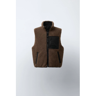 ДВУСТОРОННИЙ ЖИЛЕТ ИЗ ИСКУССТВЕННОЙ ОВЧИНЫ