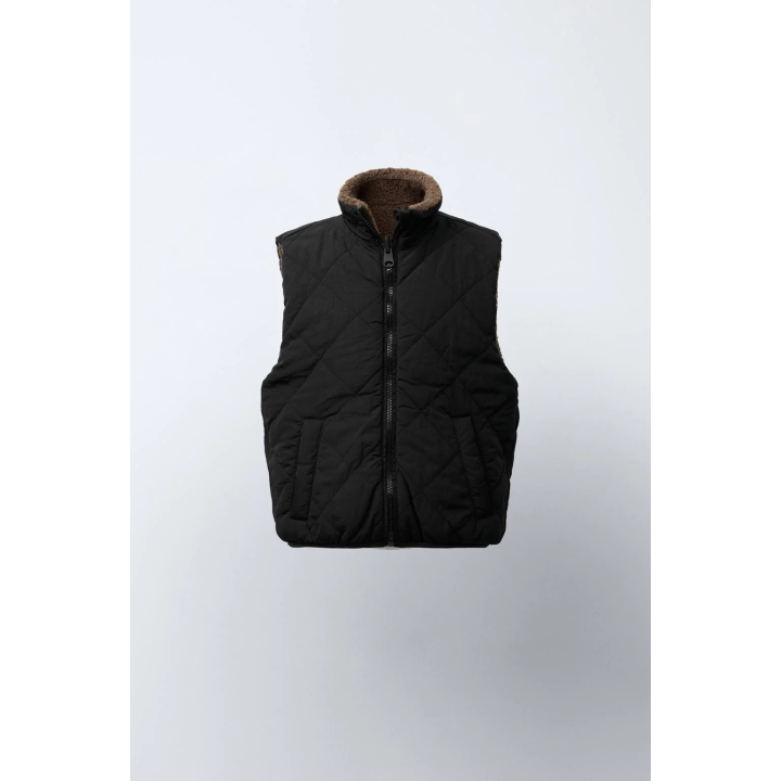 ДВУСТОРОННИЙ ЖИЛЕТ ИЗ ИСКУССТВЕННОЙ ОВЧИНЫ