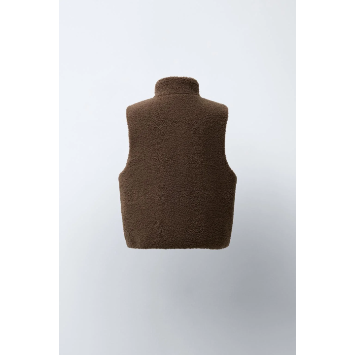 ДВУСТОРОННИЙ ЖИЛЕТ ИЗ ИСКУССТВЕННОЙ ОВЧИНЫ