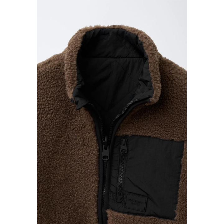 ДВУСТОРОННИЙ ЖИЛЕТ ИЗ ИСКУССТВЕННОЙ ОВЧИНЫ