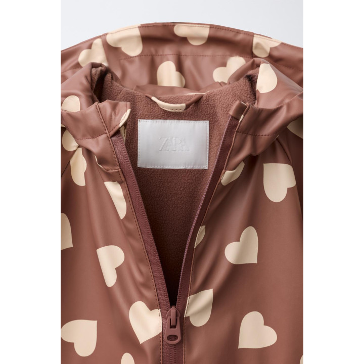 ПРОРЕЗИНЕННЫЙ ДОЖДЕВИК С ПРИНТОМ WATER RESISTANT