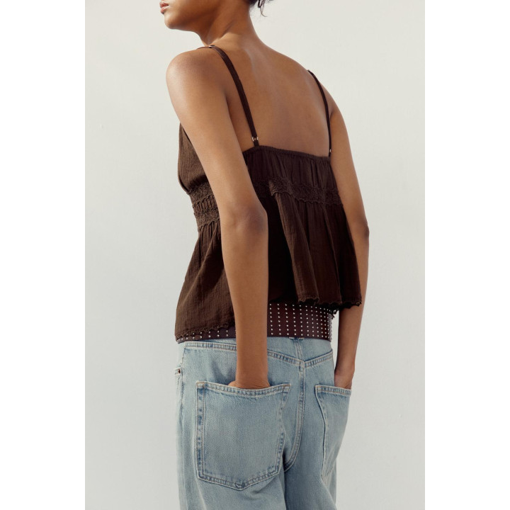 ТОП ИЗ МАРЛИ С КРУЖЕВОМ