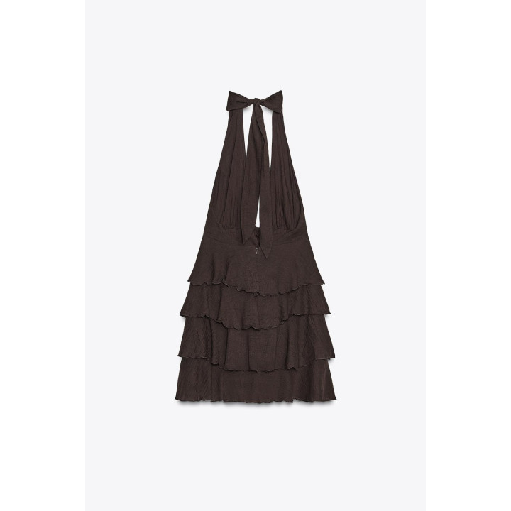 КОРОТКОЕ ПЛАТЬЕ С ОБОРАМИ ИЗ МАРЛИ