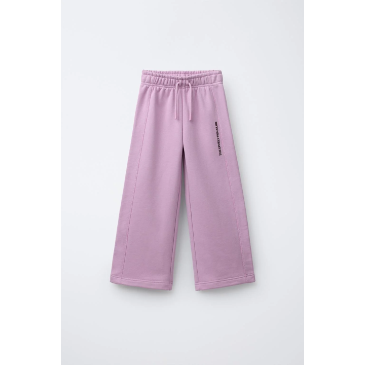 БРЮКИ WIDE LEG С НАДПИСЬЮ