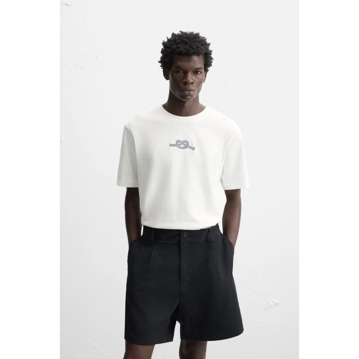 ФУТБОЛКА С КОМБИНИРОВАННОЙ ВЫШИВКОЙ