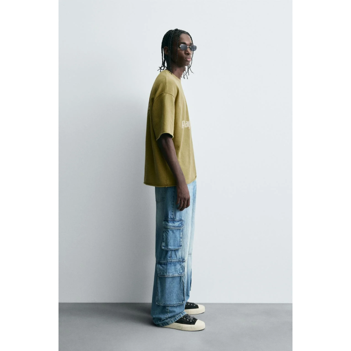 ТОЛСТОВКА С ЭФФЕКТОМ ПОТЕРТОСТИ И ПРИНТОМ