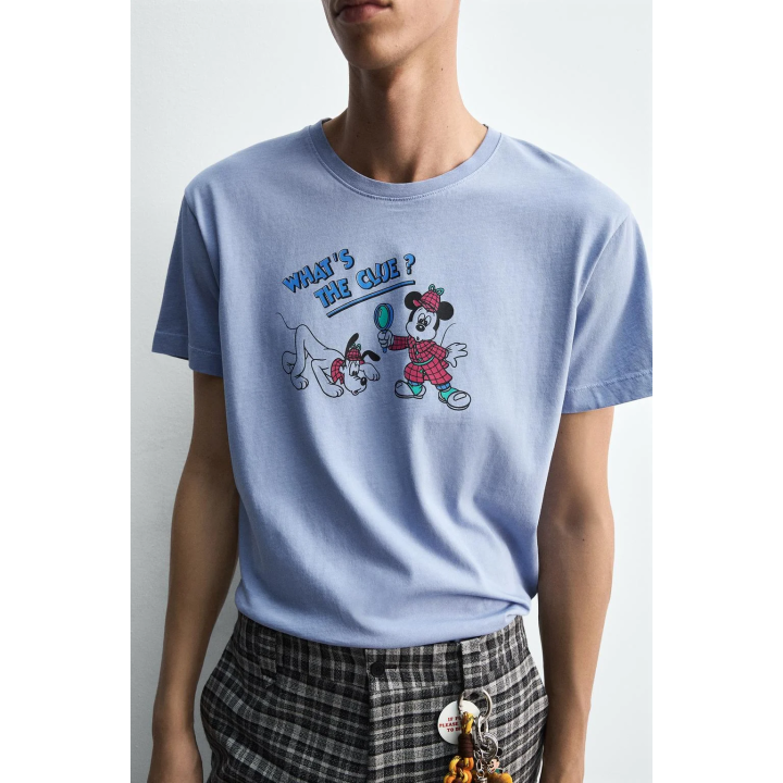 Футболка mickey + pluto harry lambert для zara x disney