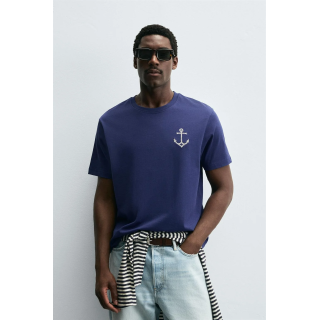 ФУТБОЛКА С ВЫШИВКОЙ «ЯКОРЬ»