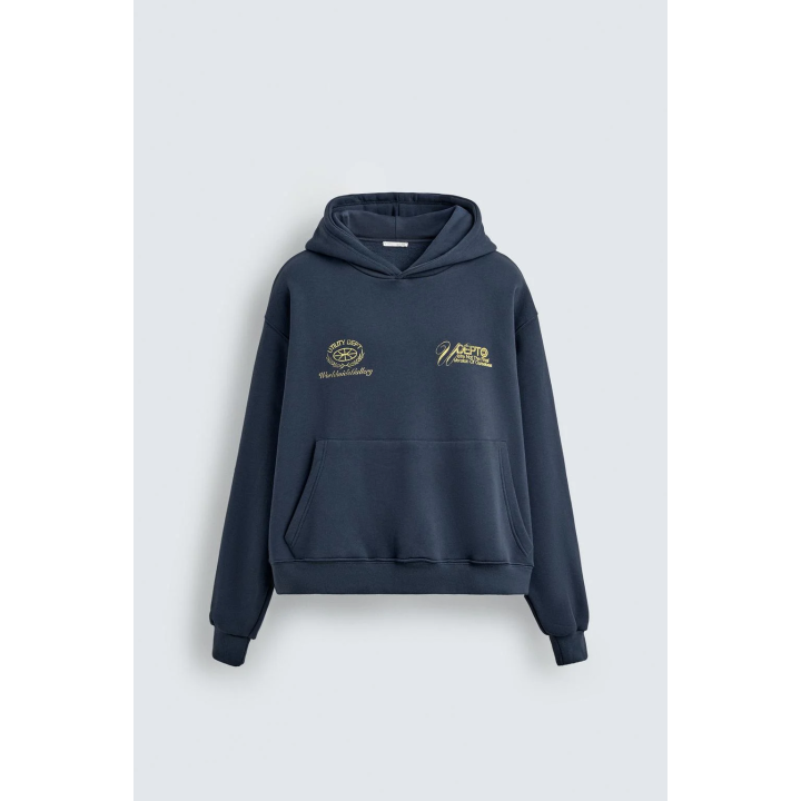 ТОЛСТОВКА С ЭФФЕКТОМ ПОТЕРТОСТИ С НАДПИСЯМИ И ПРИНТАМИ