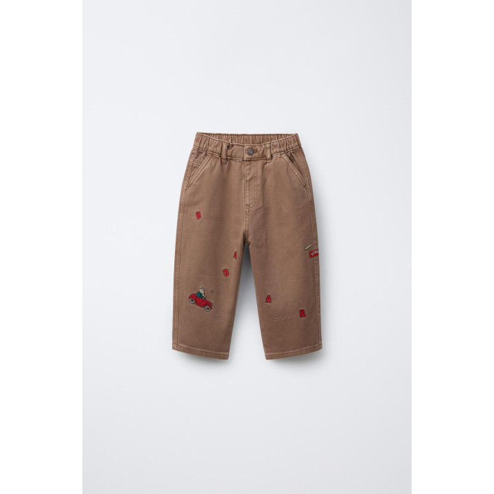 БРЮКИ BAGGY ИЗ ТВИЛА С ВЫШИВКОЙ BABAR ™