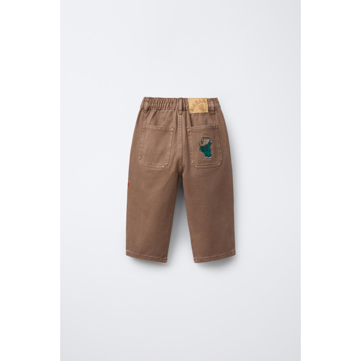 БРЮКИ BAGGY ИЗ ТВИЛА С ВЫШИВКОЙ BABAR ™