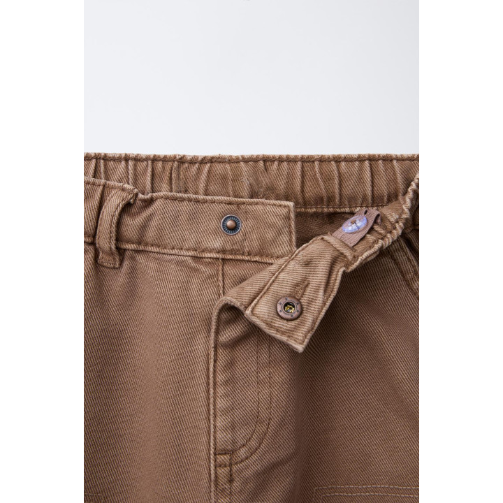 БРЮКИ BAGGY ИЗ ТВИЛА С ВЫШИВКОЙ BABAR ™