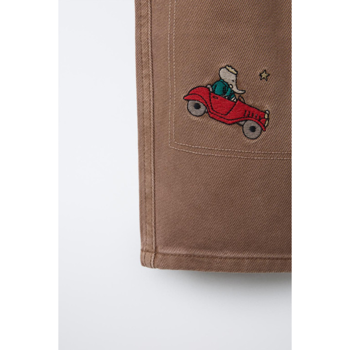 БРЮКИ BAGGY ИЗ ТВИЛА С ВЫШИВКОЙ BABAR ™