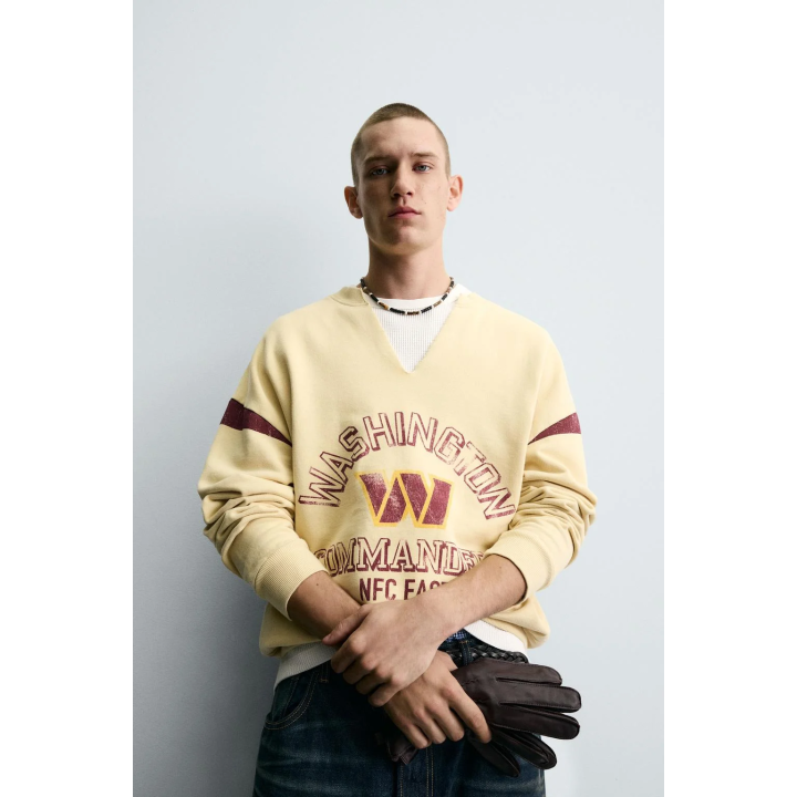 ТОЛСТОВКА С ВЫРЕЗОМ И ЛОГОТИПОМ NFL WASHINGTON COMMANDERS