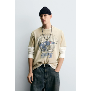 ФУТБОЛКА С ЭФФЕКТОМ ПОТЕРТОСТИ NFL NEW YORK GIANTS