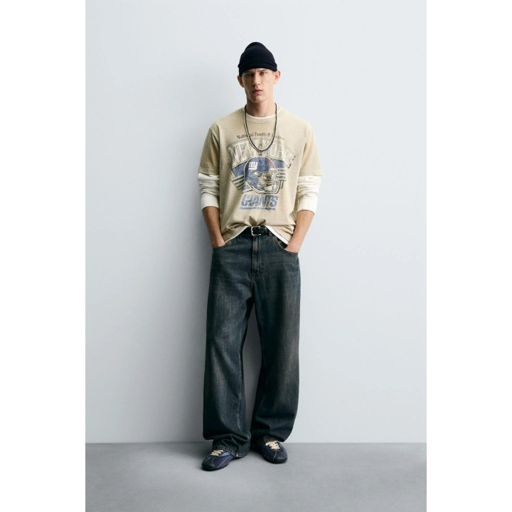 ФУТБОЛКА С ЭФФЕКТОМ ПОТЕРТОСТИ NFL NEW YORK GIANTS